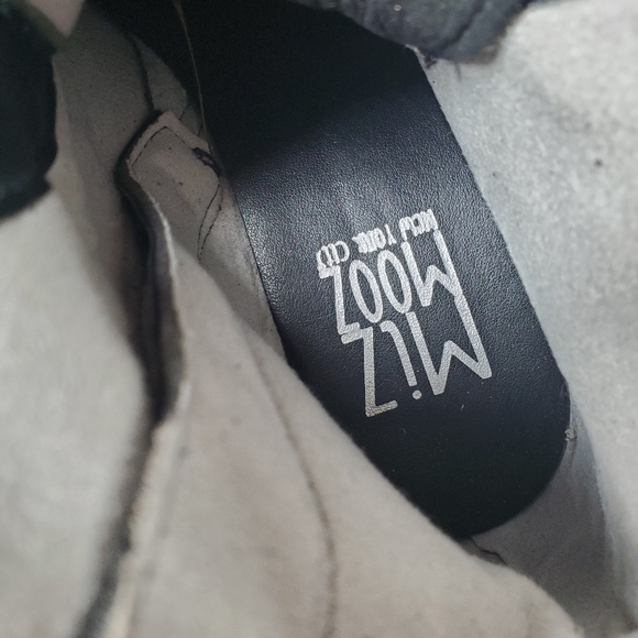 - New Miz Mooz Laight Black Combat Boots - Picture 5 of 8